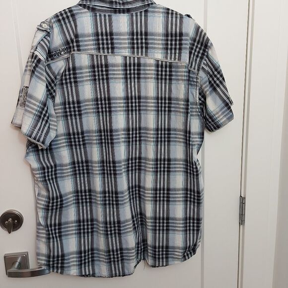 MENS Vintage 55 short sleeve button down shirt - Picture 4 of 9